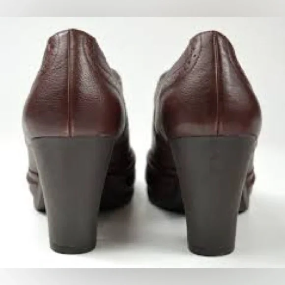 Aerosoles burgundy serfs up t strap retro heels - Picture 4 of 13